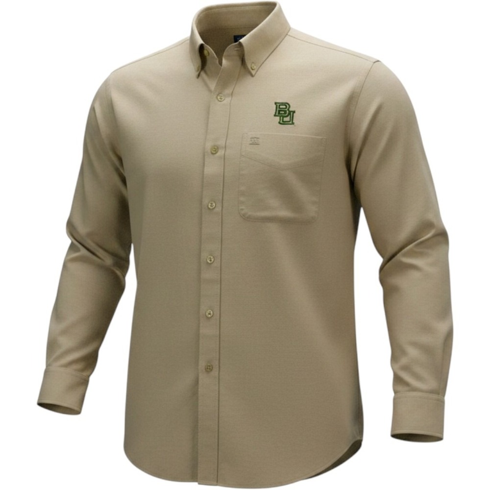 Cutter &‎ Buck Baylor Bears Men's XL Long Sleeve Button Up Shirt NCAA Sportswear